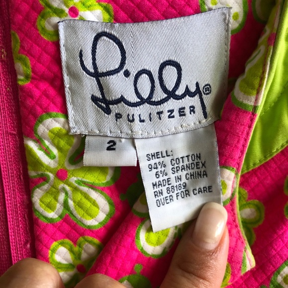 Lilly Pulitzer Dune Buggy Modern Shift Dress Sz. 2 - Picture 6 of 6